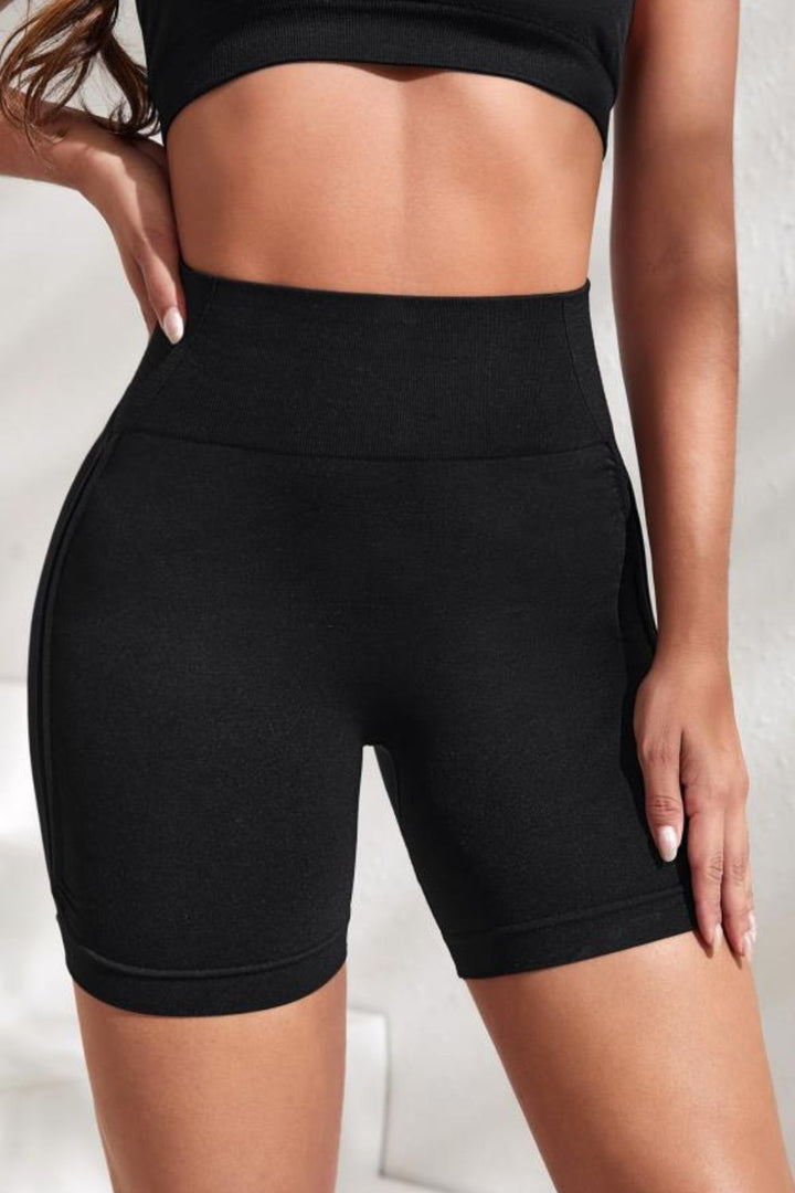 Women's Active High-Waist Slim Fit Shorts