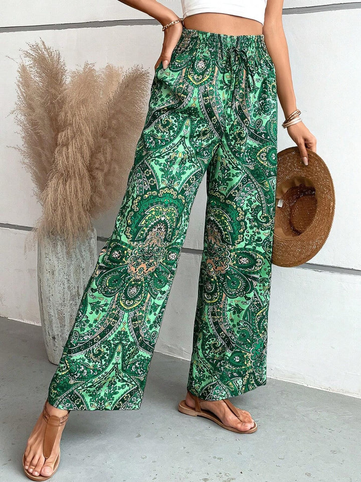 Women's Floral Print Palazzo Pants