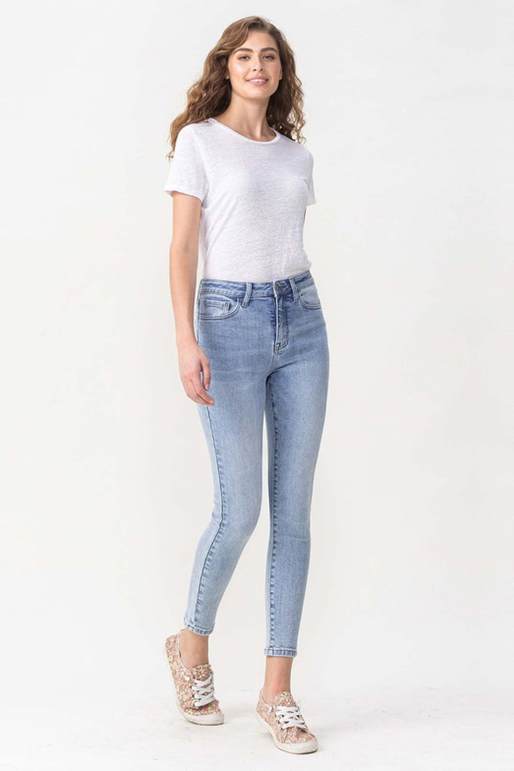 Women's High Rise Crop Skinny Jeans (Lovervet Full Size Talia)