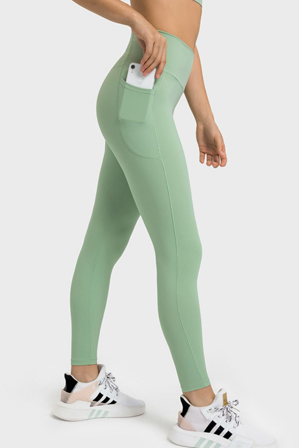 Women's Leggings with V-Waist and Pockets