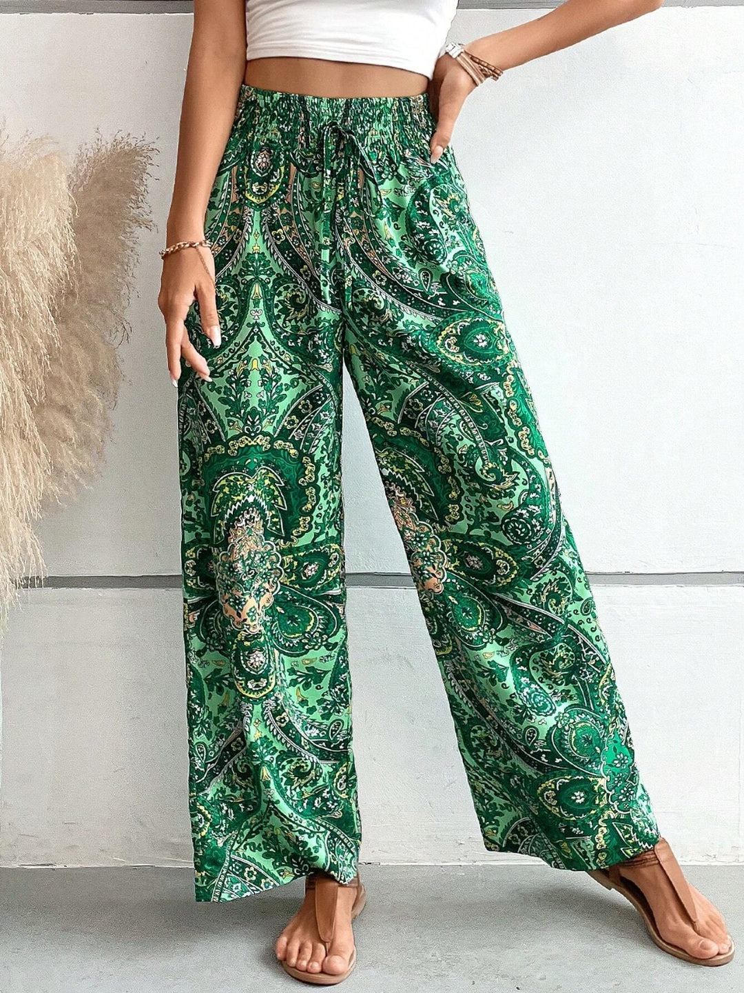 Women's Floral Print Palazzo Pants