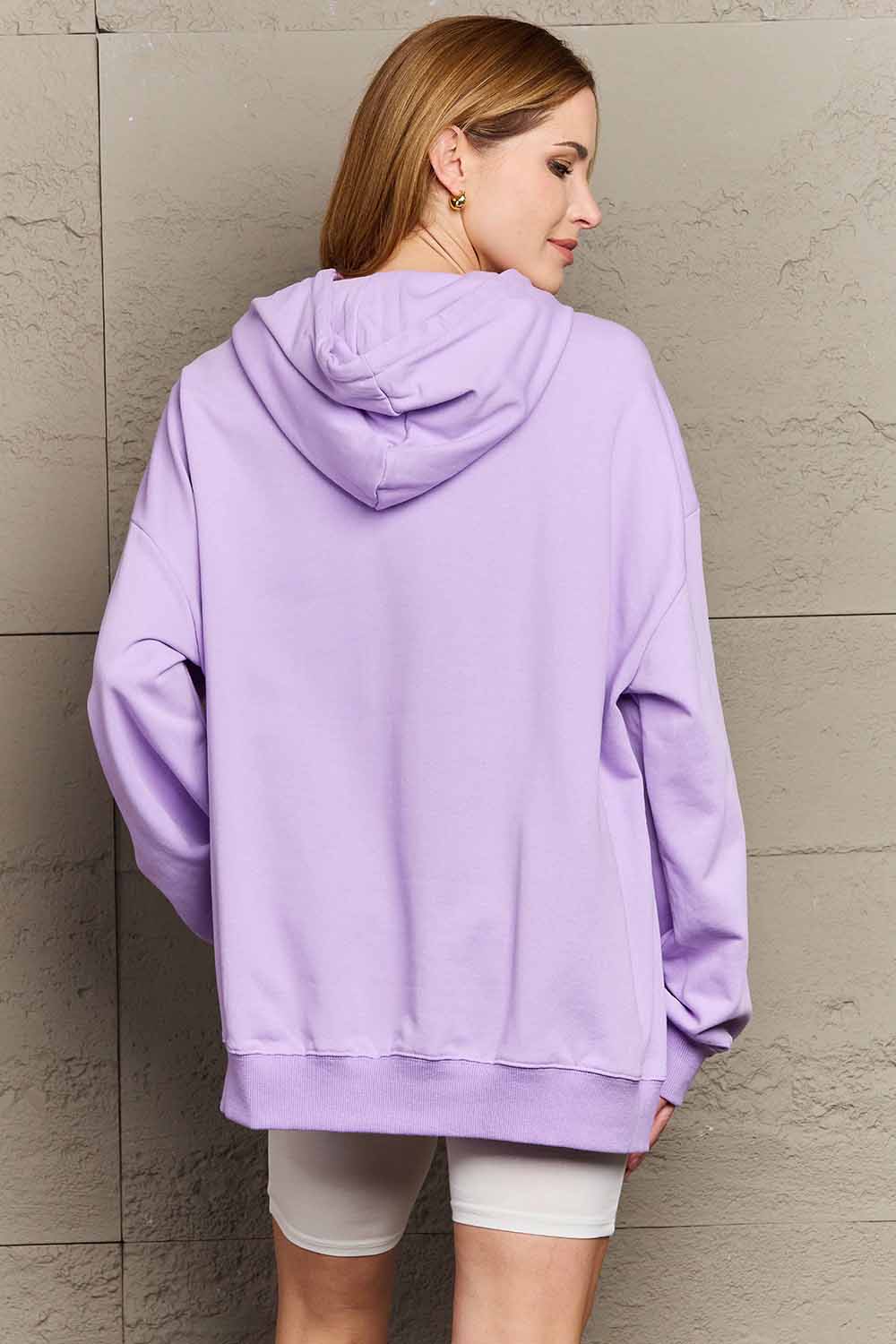 Women's Dropped Shoulder DREAMER Graphic Hoodie - Simply Love