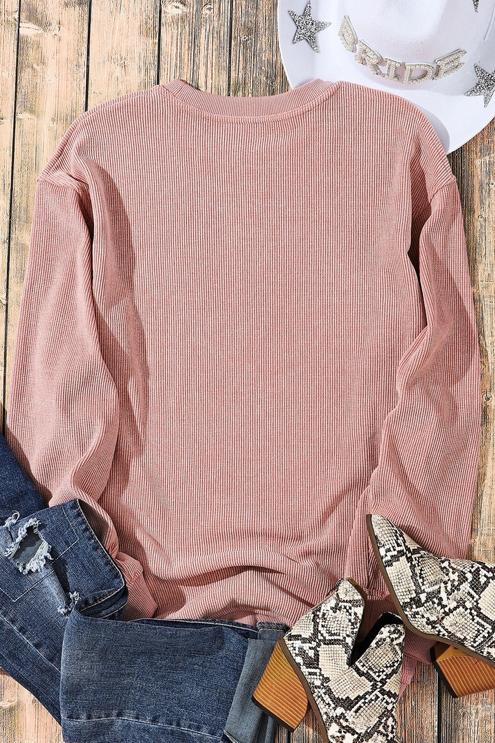 Women's Heartfelt Wine Lover Round Neck Sweatshirt