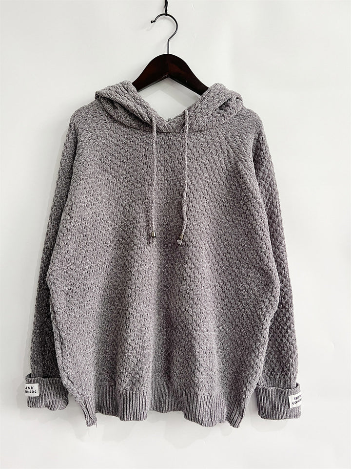 Women's Cozy Drawstring Long Sleeve Hooded Sweater