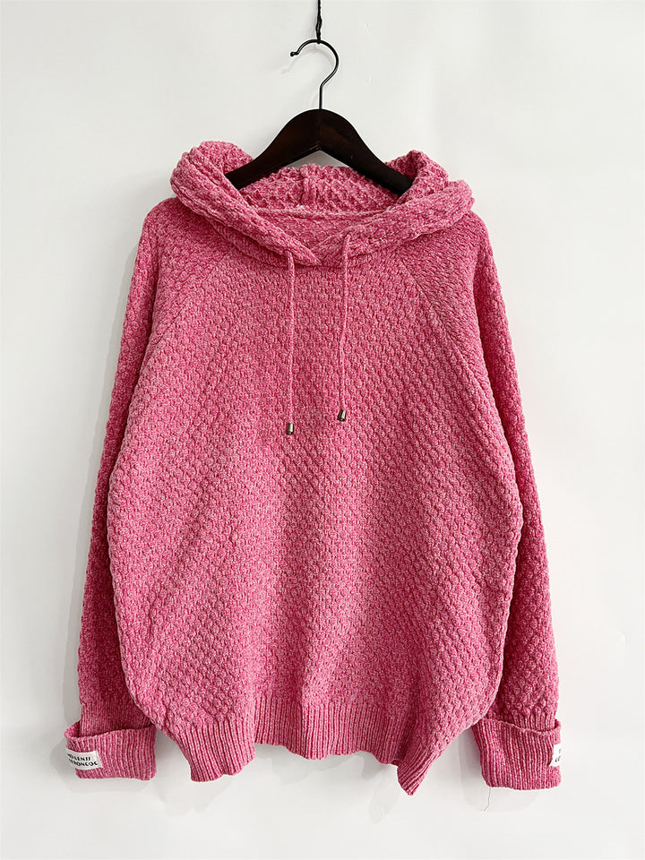 Women's Cozy Drawstring Long Sleeve Hooded Sweater