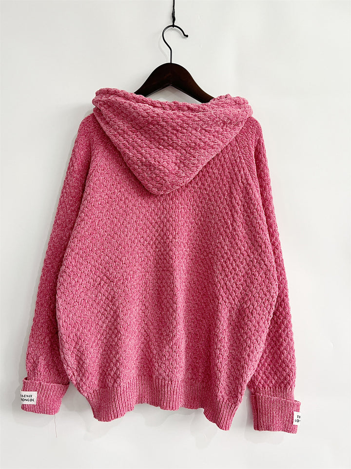 Women's Cozy Drawstring Long Sleeve Hooded Sweater