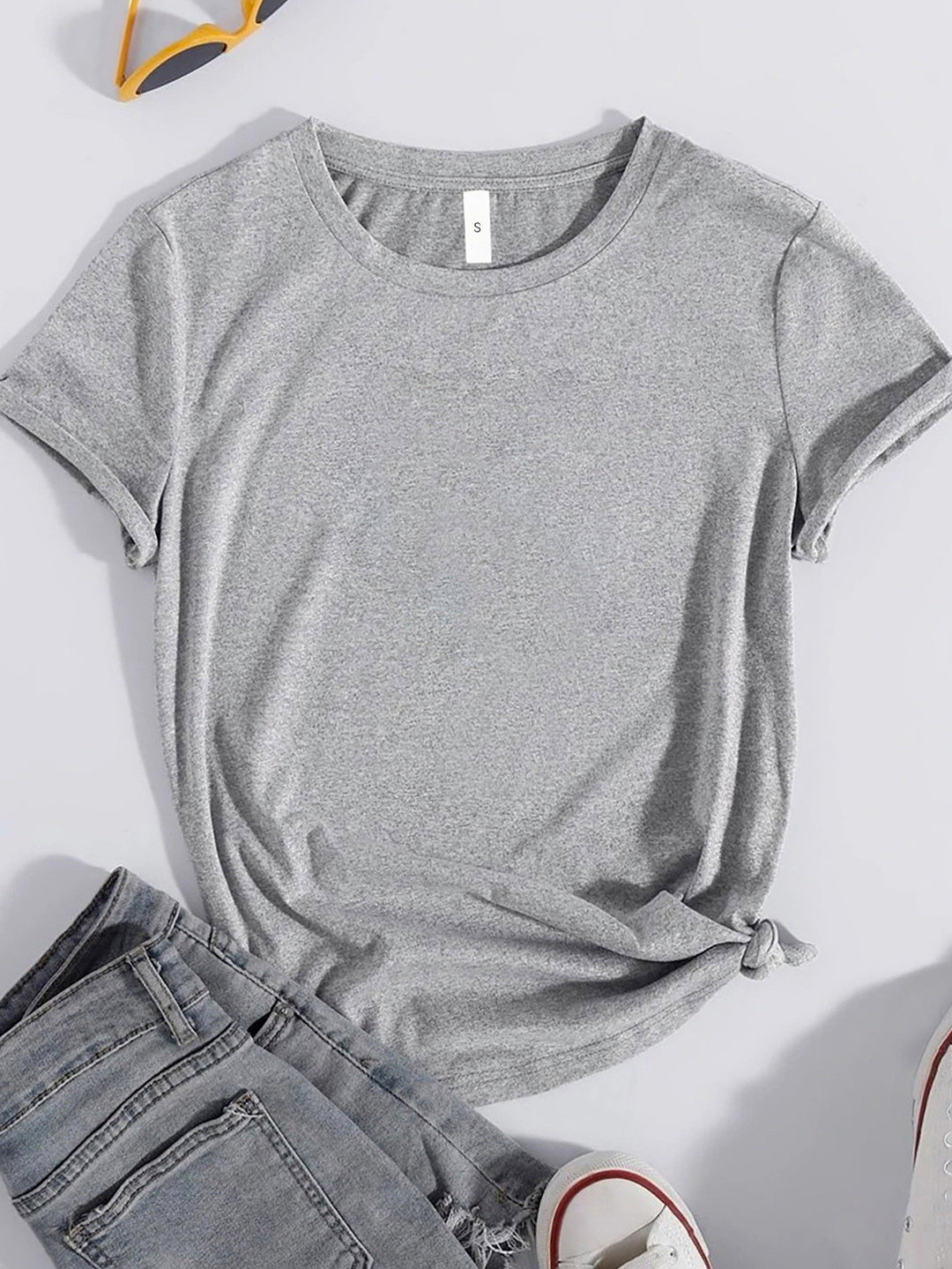 Women's Round Neck T-Shirt for Brighter Days Ahead