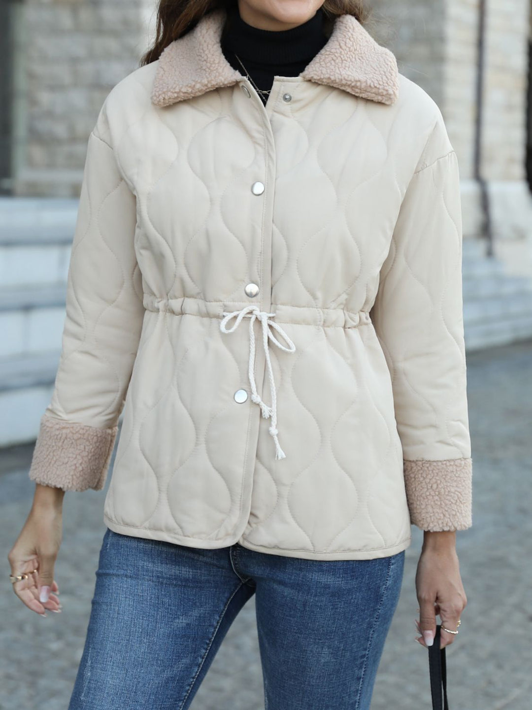 Women's Snap Down Collared Jacket