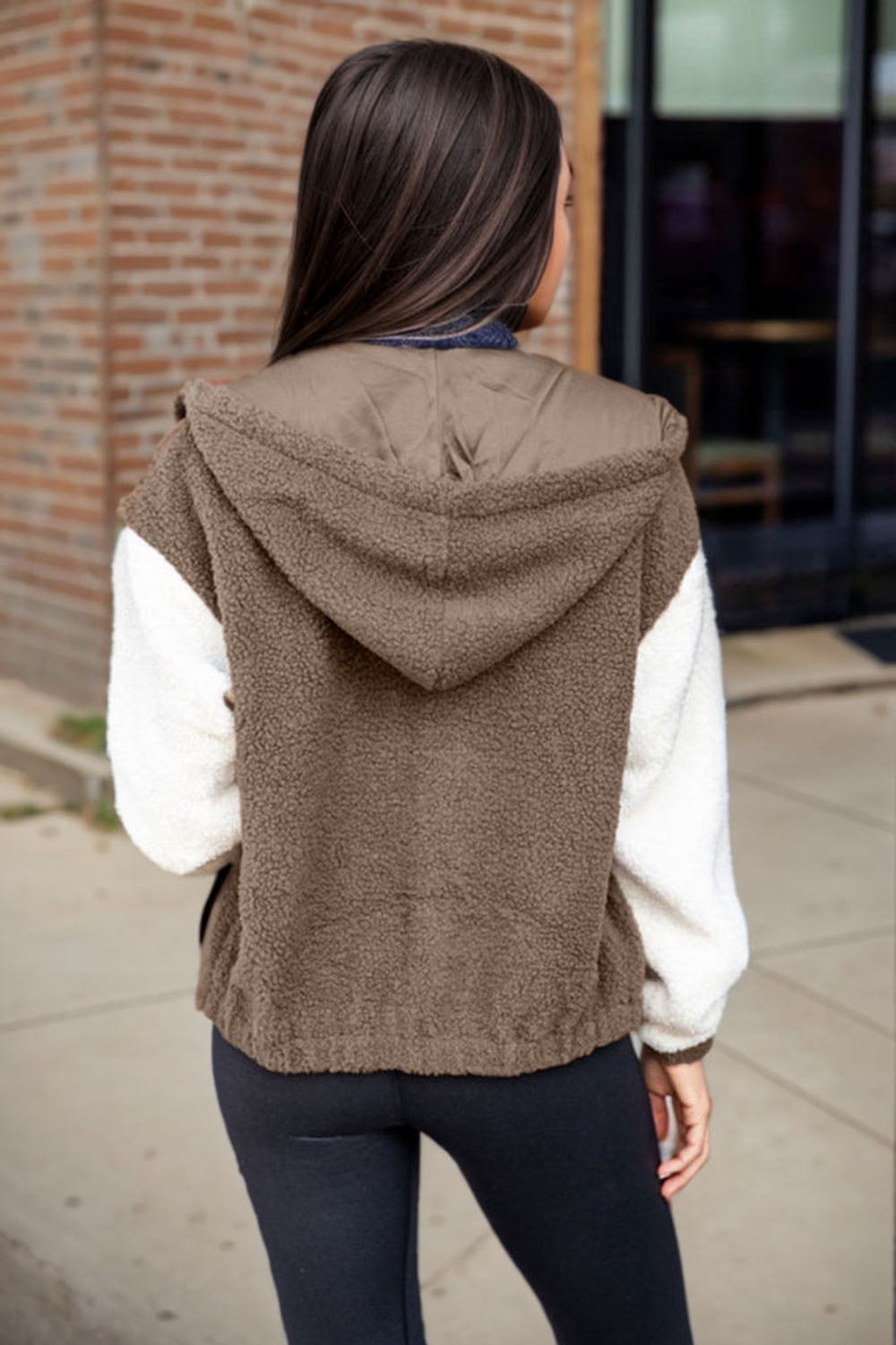 Women's Cozy Zip-Up Hooded Jacket with Drawstring