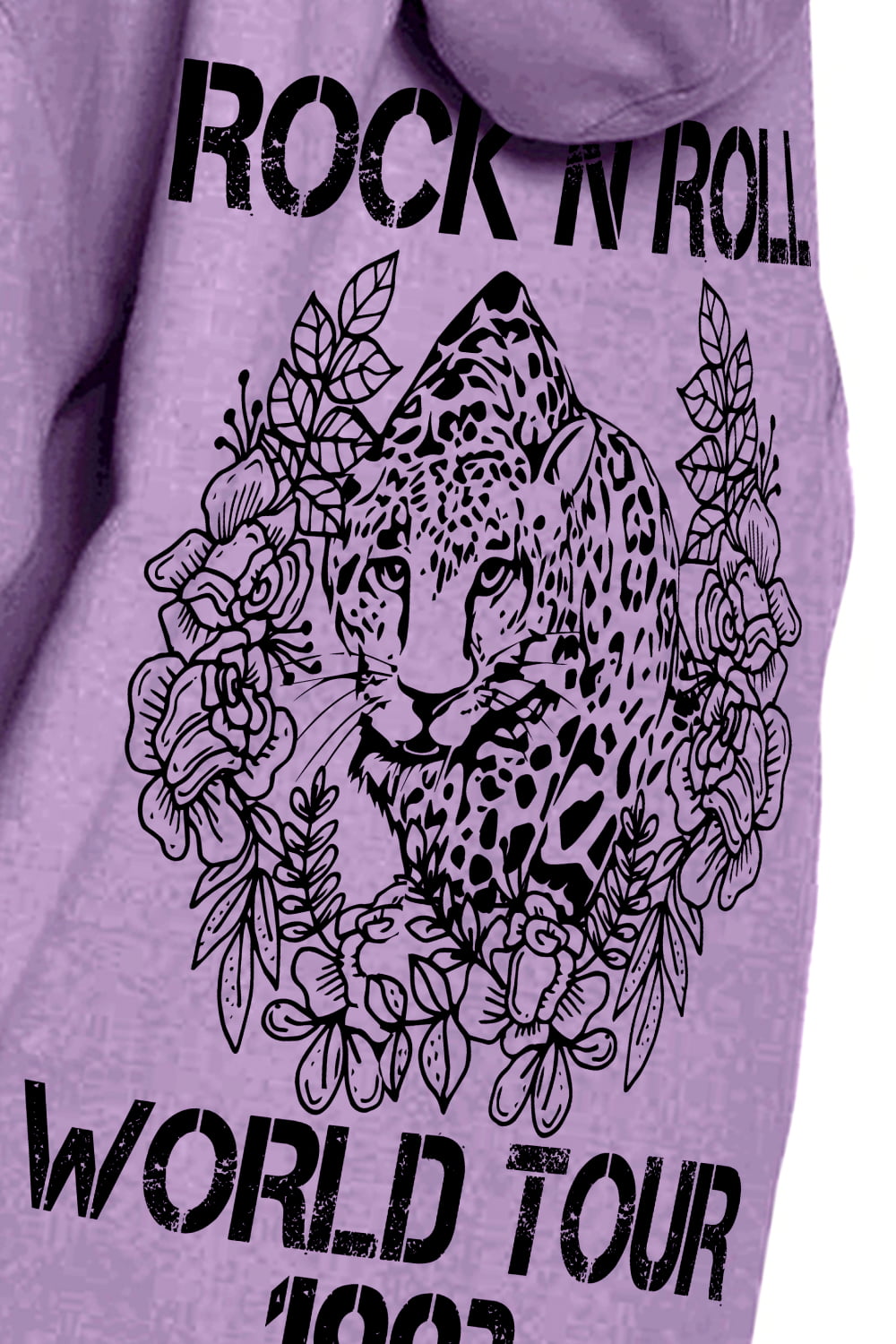 Women's Simply Love Leopard Print Full Size Graphic Hoodie